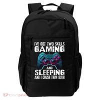 Gaming And Sleeping Funny Gamer Sayings Ns Backpack thumb 0