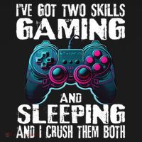 Gaming And Sleeping Funny Gamer Sayings Ns Women's Hoodie thumb 2