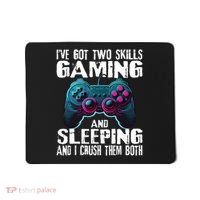 Gaming And Sleeping Funny Gamer Sayings Ns Mousepad thumb 0