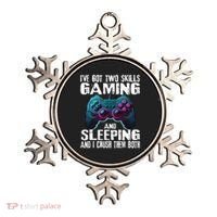 Gaming And Sleeping Funny Gamer Sayings Ns Ornament thumb 0