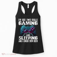 Gaming And Sleeping Funny Gamer Sayings Ns Women's Tank Top thumb 0