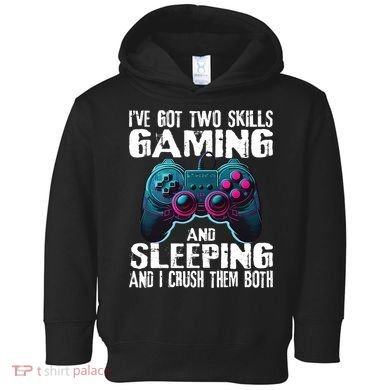 Gaming And Sleeping Funny Gamer Sayings Ns Toddler Hoodie