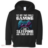 Gaming And Sleeping Funny Gamer Sayings Ns Toddler Hoodie thumb 0
