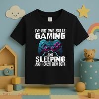 Gaming And Sleeping Funny Gamer Sayings Ns Toddler T-Shirt thumb 3