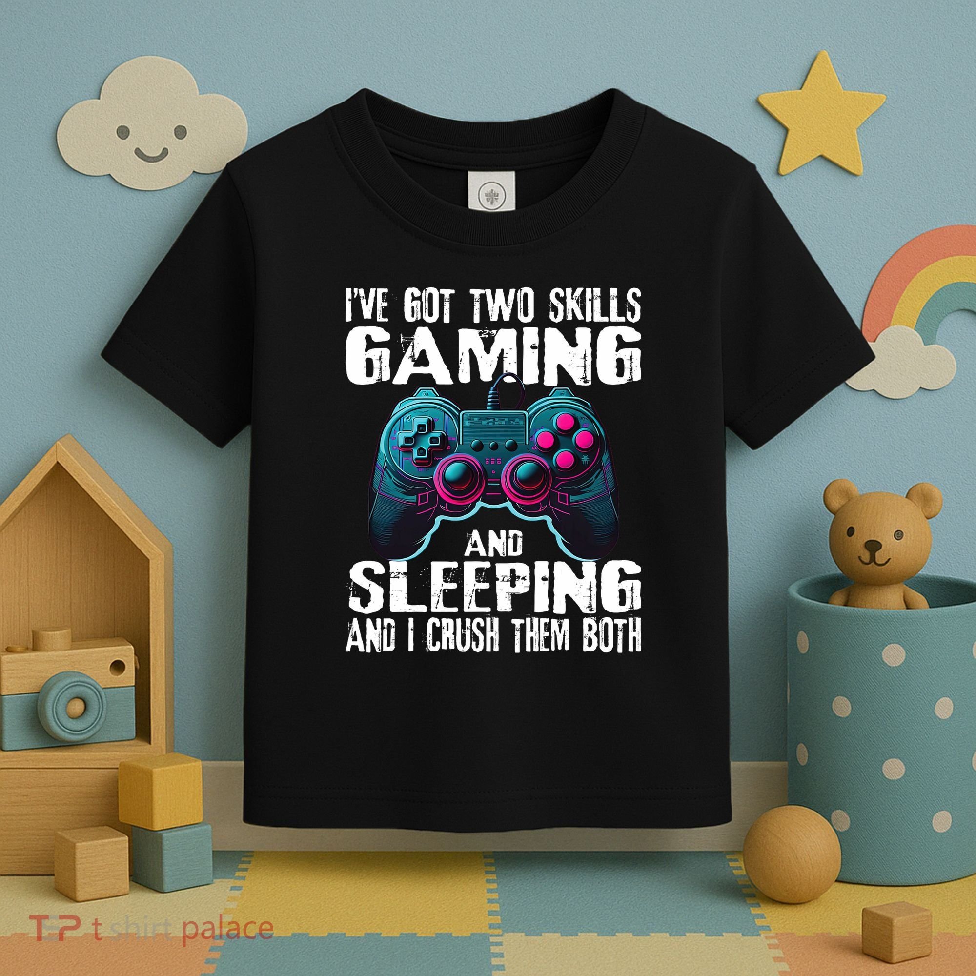 Gaming And Sleeping Funny Gamer Sayings Ns Toddler T-Shirt