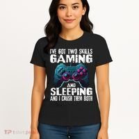 Gaming And Sleeping Funny Gamer Sayings Ns Women's T-Shirt thumb 4
