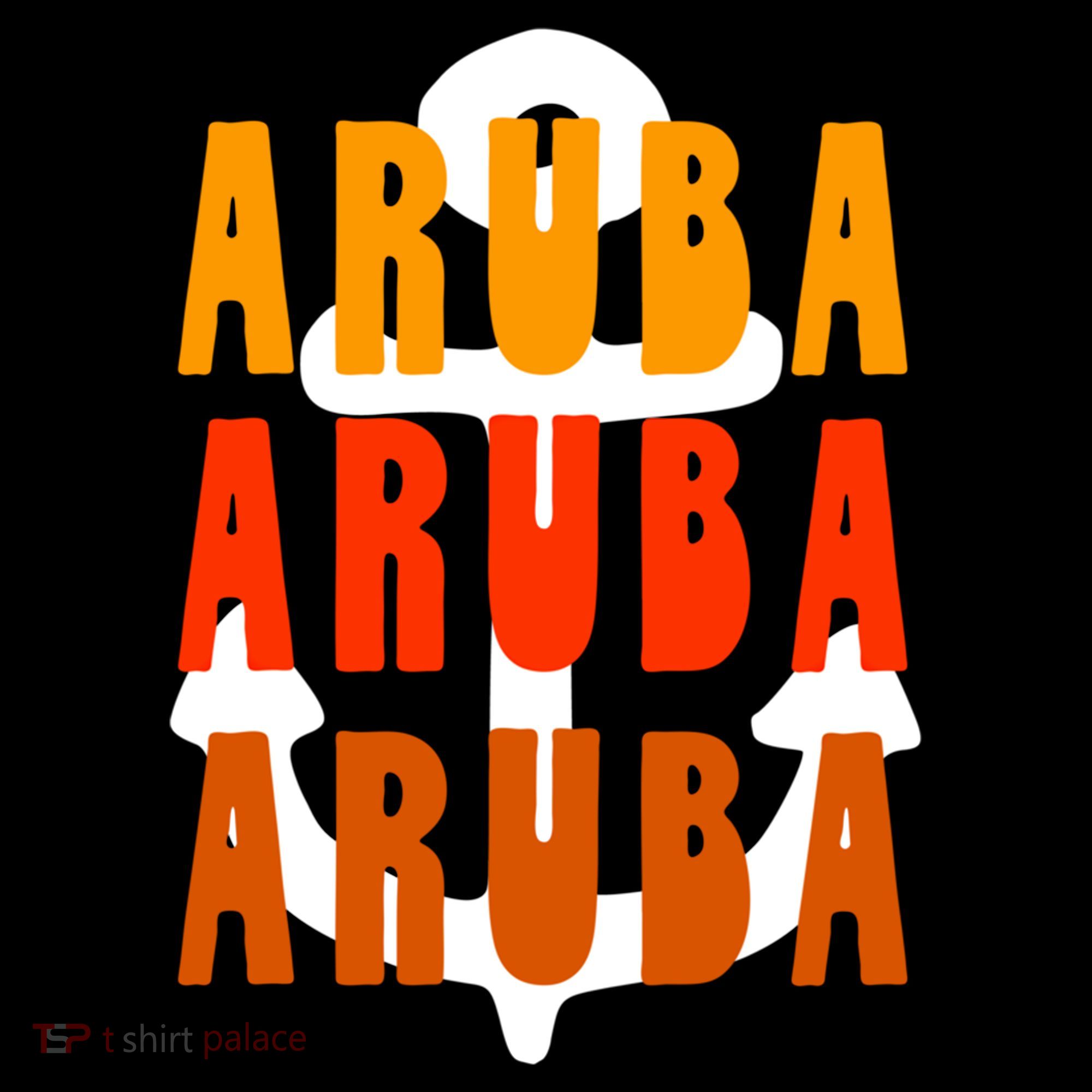Ggt Aruba Souvenir Anchor One Happy Retro Vibe Vacay Gift Coffee Mug