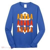 Ggt Aruba Souvenir Anchor One Happy Retro Vibe Vacay Gift Long Sleeve Shirt thumb 0