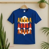Ggt Aruba Souvenir Anchor One Happy Retro Vibe Vacay Gift T-Shirt thumb 2
