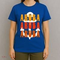 Ggt Aruba Souvenir Anchor One Happy Retro Vibe Vacay Gift T-Shirt thumb 4