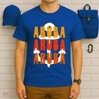 Ggt Aruba Souvenir Anchor One Happy Retro Vibe Vacay Gift T-Shirt thumb 6