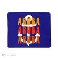 Ggt Aruba Souvenir Anchor One Happy Retro Vibe Vacay Gift Mousepad thumb 0