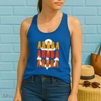Ggt Aruba Souvenir Anchor One Happy Retro Vibe Vacay Gift Women's Tank Top thumb 2