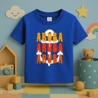 Ggt Aruba Souvenir Anchor One Happy Retro Vibe Vacay Gift Toddler T-Shirt thumb 3