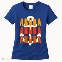 Ggt Aruba Souvenir Anchor One Happy Retro Vibe Vacay Gift Women's T-Shirt thumb 0