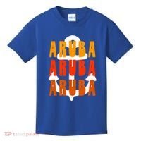 Ggt Aruba Souvenir Anchor One Happy Retro Vibe Vacay Gift Kids T-Shirt thumb 0