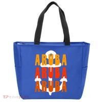 Ggt Aruba Souvenir Anchor One Happy Retro Vibe Vacay Gift Tote Bag thumb 0