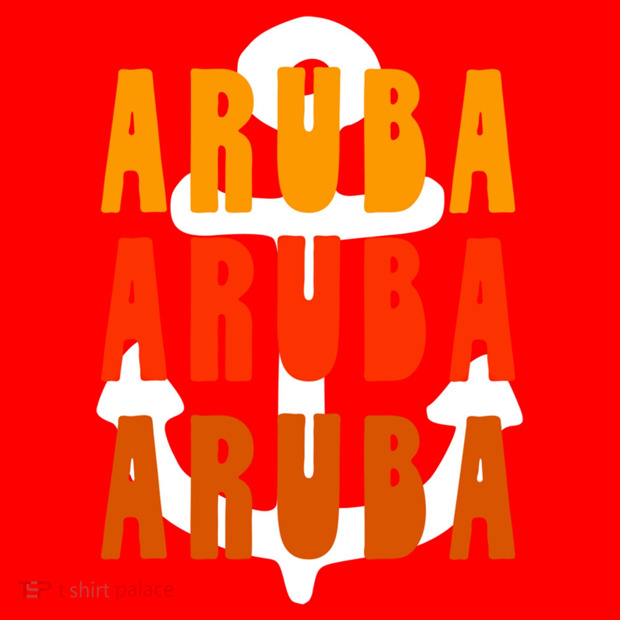Ggt Aruba Souvenir Anchor One Happy Retro Vibe Vacay Gift Santa Hat