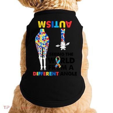 Giraffe Autism Seeing The World From A Different Angle Gift Doggie Tank