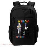Giraffe Autism Seeing The World From A Different Angle Gift Backpack thumb 0