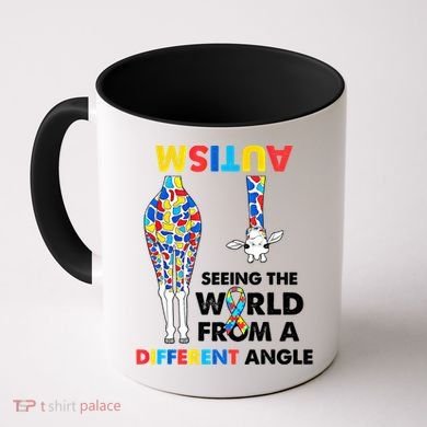 Giraffe Autism Seeing The World From A Different Angle Gift Coffee Mug