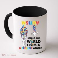 Giraffe Autism Seeing The World From A Different Angle Gift Coffee Mug thumb 0