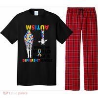 Giraffe Autism Seeing The World From A Different Angle Gift Pajama Set thumb 0