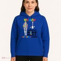 Giraffe Autism Seeing The World From A Different Angle Gift Hoodie thumb 5