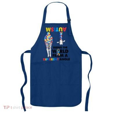 Giraffe Autism Seeing The World From A Different Angle Gift Apron