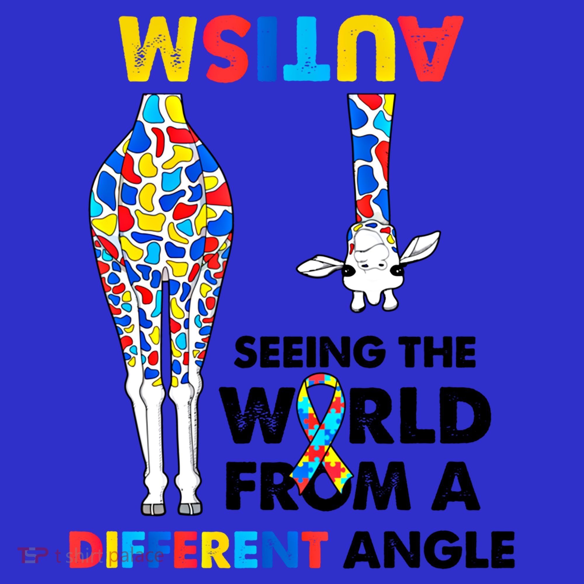 Giraffe Autism Seeing The World From A Different Angle Gift Coaster