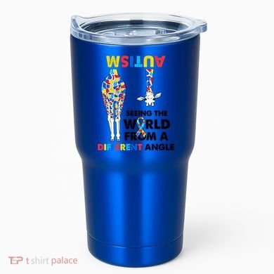 Giraffe Autism Seeing The World From A Different Angle Gift Tumbler
