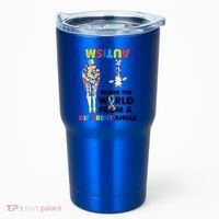 Giraffe Autism Seeing The World From A Different Angle Gift Tumbler thumb 0