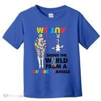 Giraffe Autism Seeing The World From A Different Angle Gift Toddler T-Shirt thumb 0