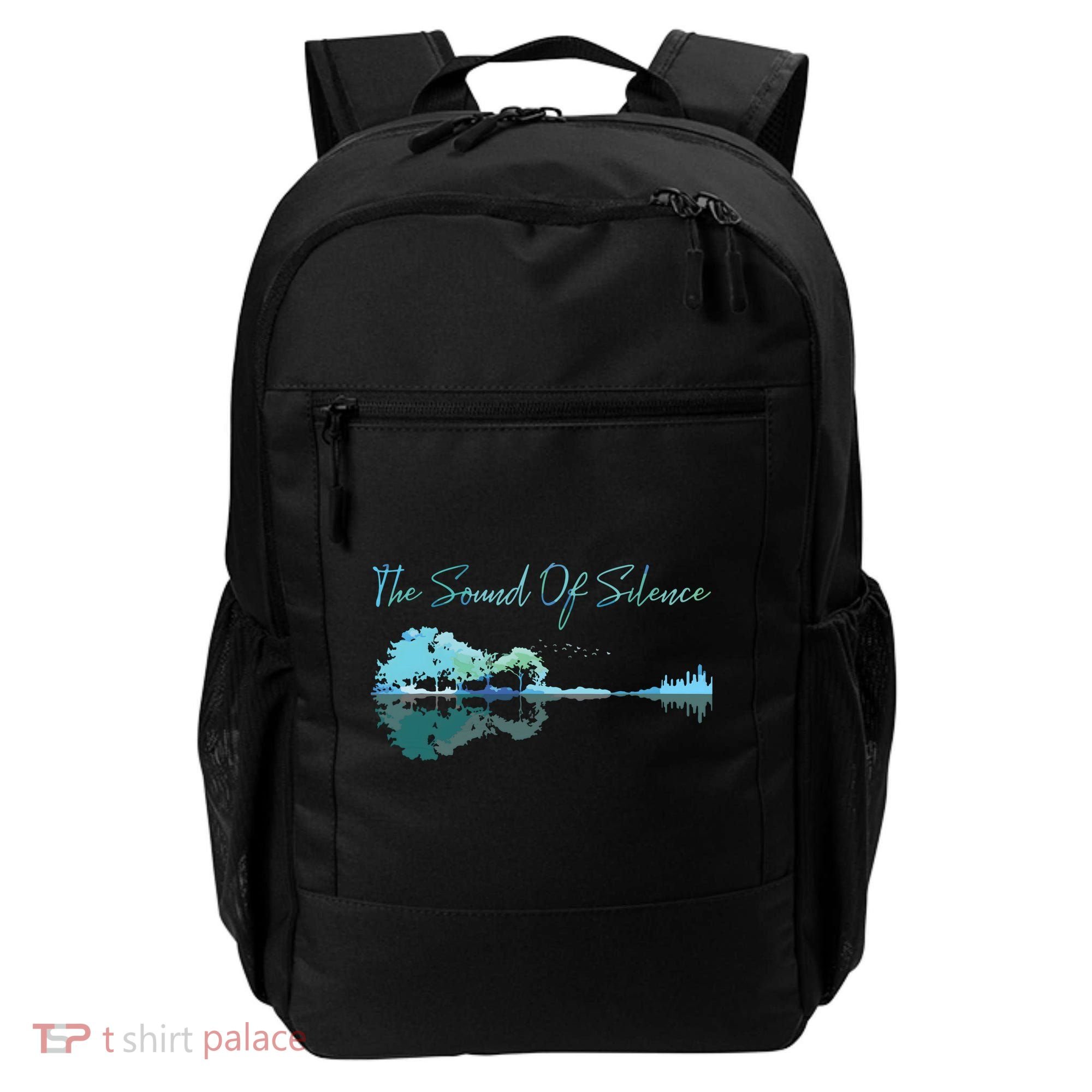 Guitar Artwork The Sound Of Silence Nature Guitar Mixed Backpack