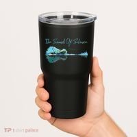 Guitar Artwork The Sound Of Silence Nature Guitar Mixed Tumbler thumb 2