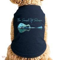 Guitar Artwork The Sound Of Silence Nature Guitar Mixed Doggie Tank thumb 0