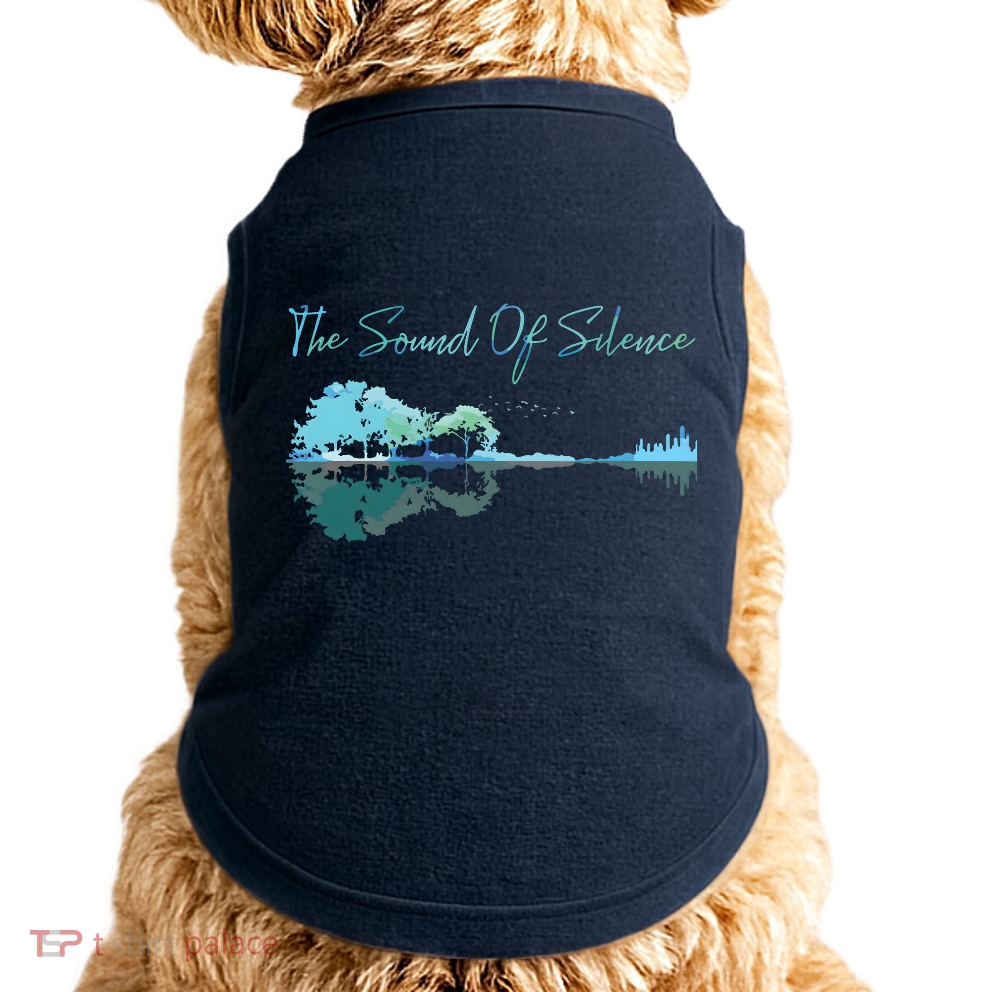 Guitar Artwork The Sound Of Silence Nature Guitar Mixed Doggie Tank