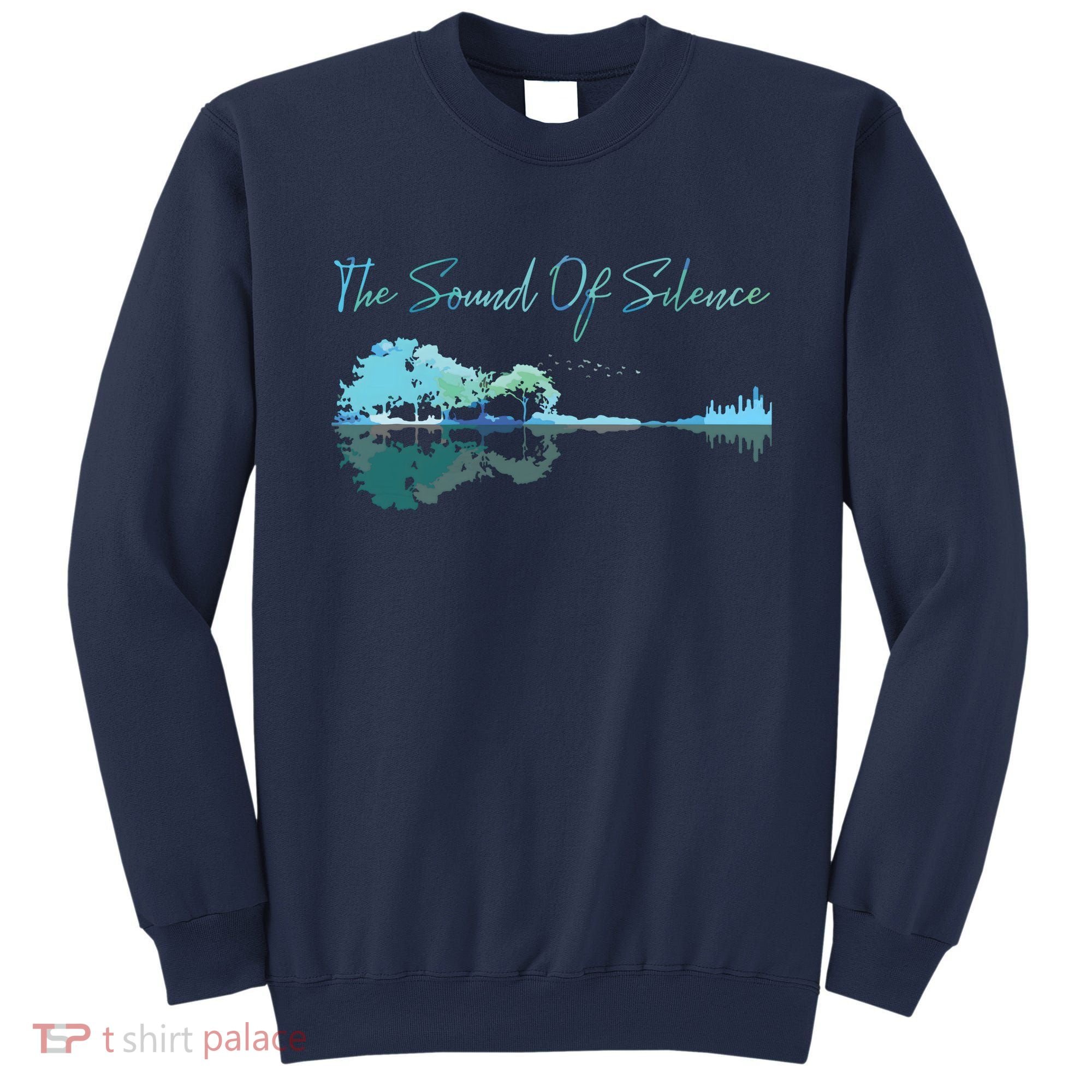 Guitar Artwork The Sound Of Silence Nature Guitar Mixed Sweatshirt