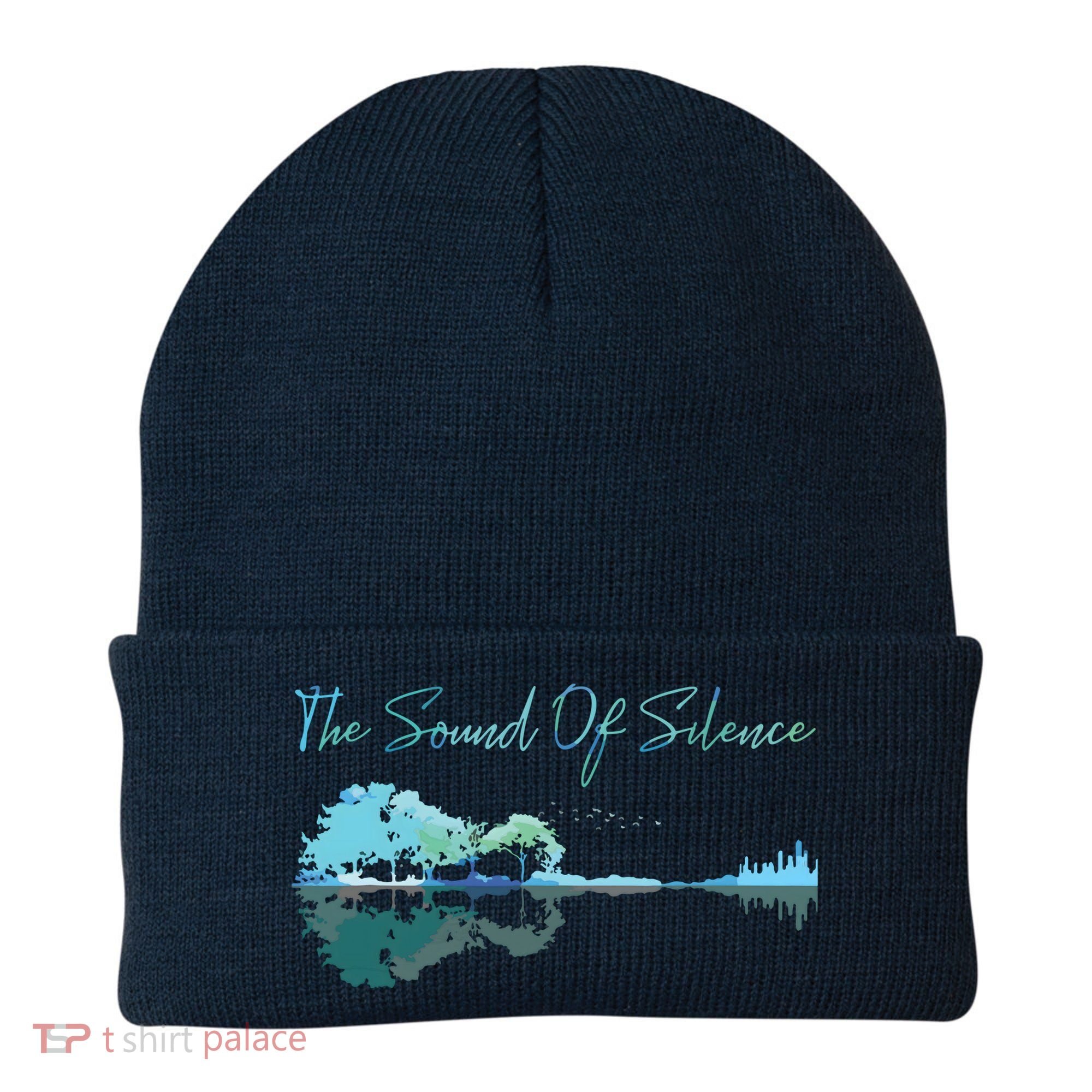 Guitar Artwork The Sound Of Silence Nature Guitar Mixed Beanie