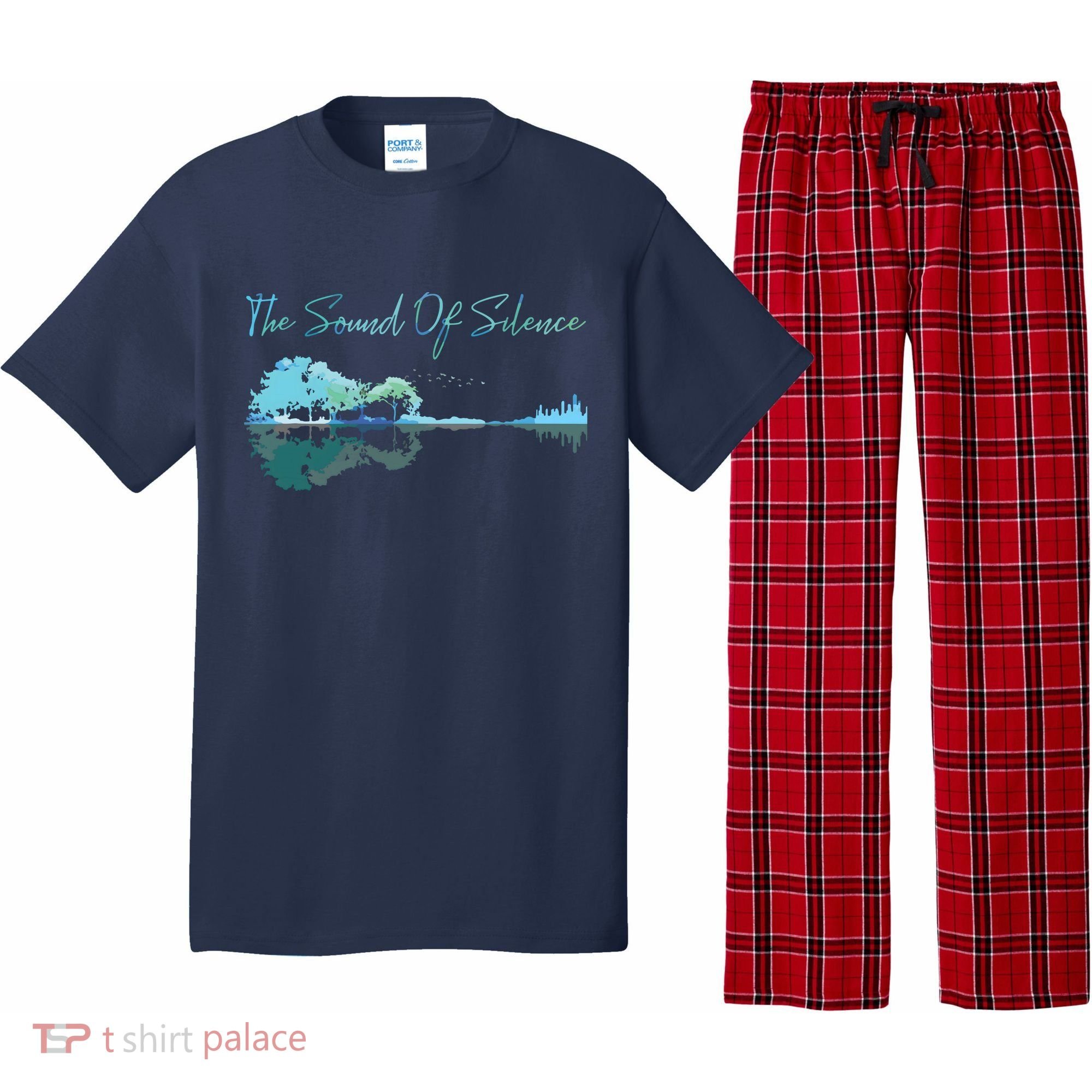 Guitar Artwork The Sound Of Silence Nature Guitar Mixed Pajama Set