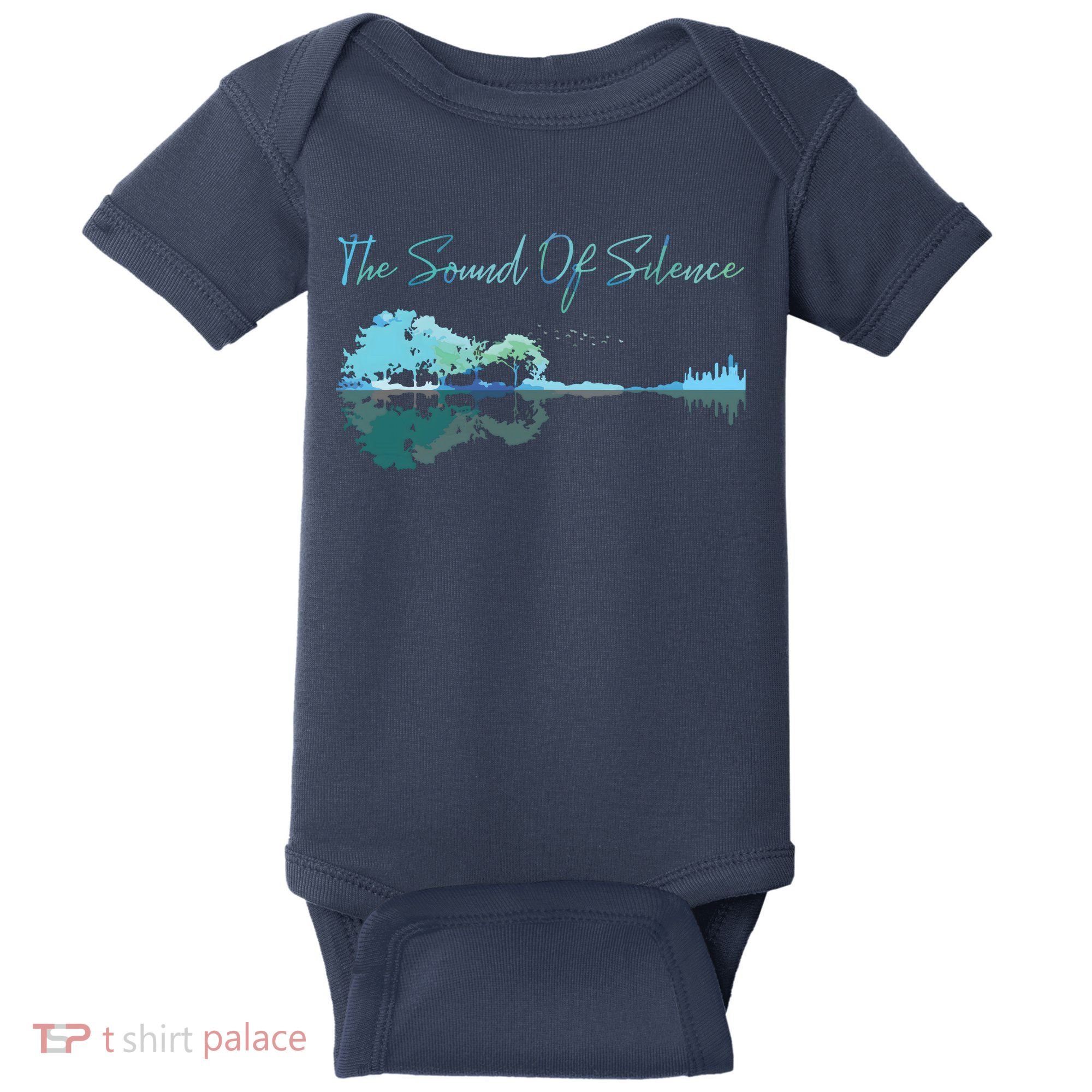 Guitar Artwork The Sound Of Silence Nature Guitar Mixed Baby Bodysuit