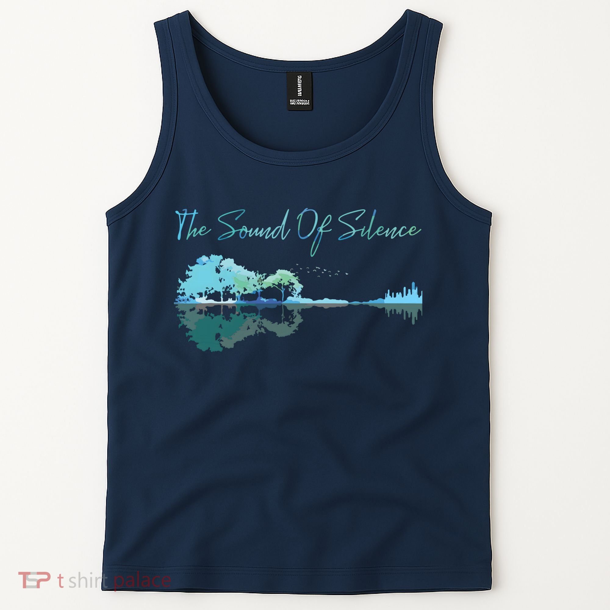 Guitar Artwork The Sound Of Silence Nature Guitar Mixed Tank Top
