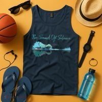 Guitar Artwork The Sound Of Silence Nature Guitar Mixed Tank Top thumb 4