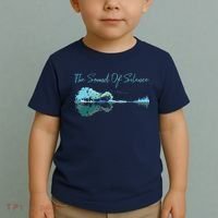 Guitar Artwork The Sound Of Silence Nature Guitar Mixed Toddler T-Shirt thumb 2
