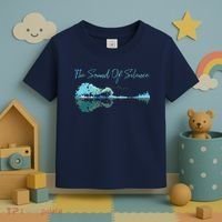 Guitar Artwork The Sound Of Silence Nature Guitar Mixed Toddler T-Shirt thumb 3