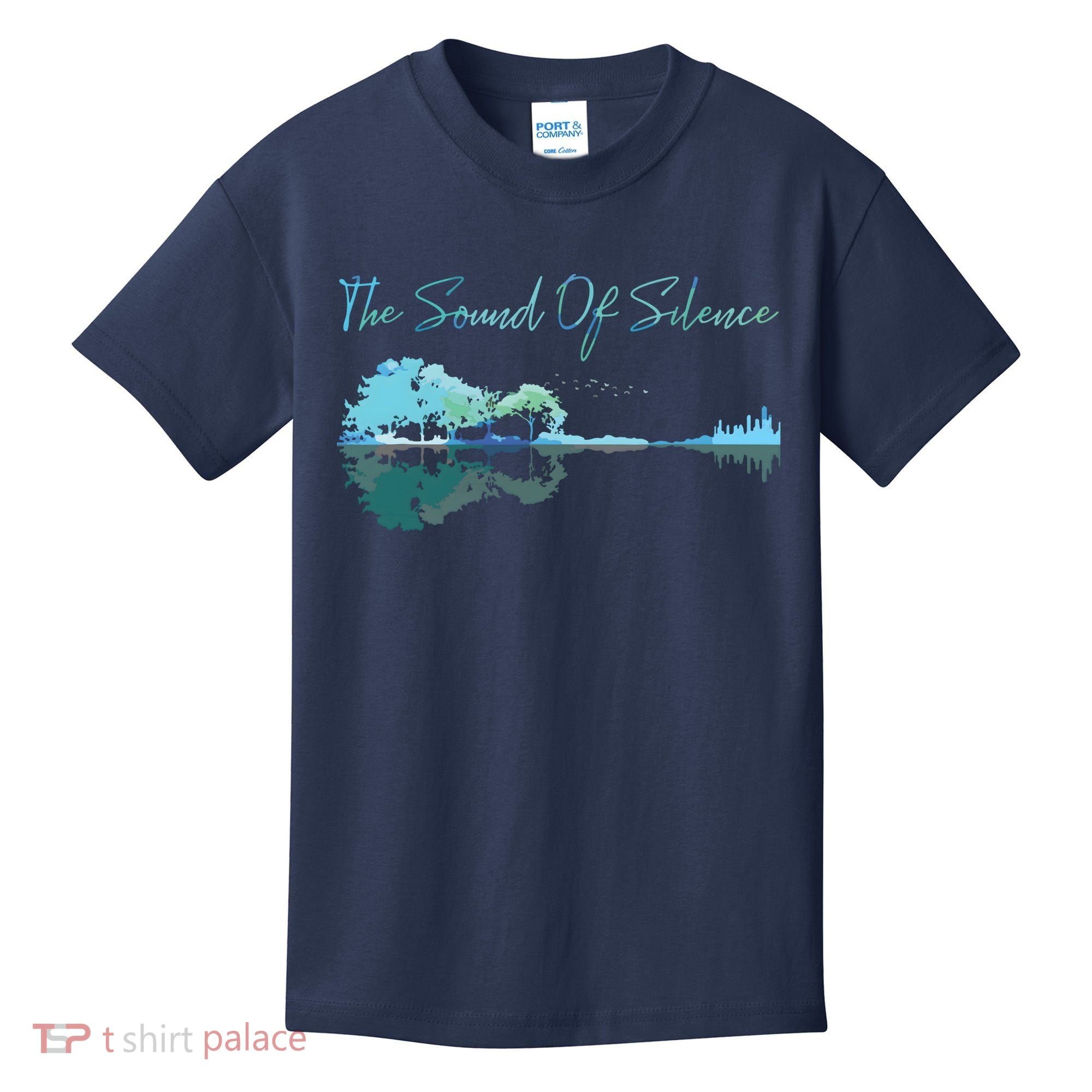 Guitar Artwork The Sound Of Silence Nature Guitar Mixed Kids T-Shirt