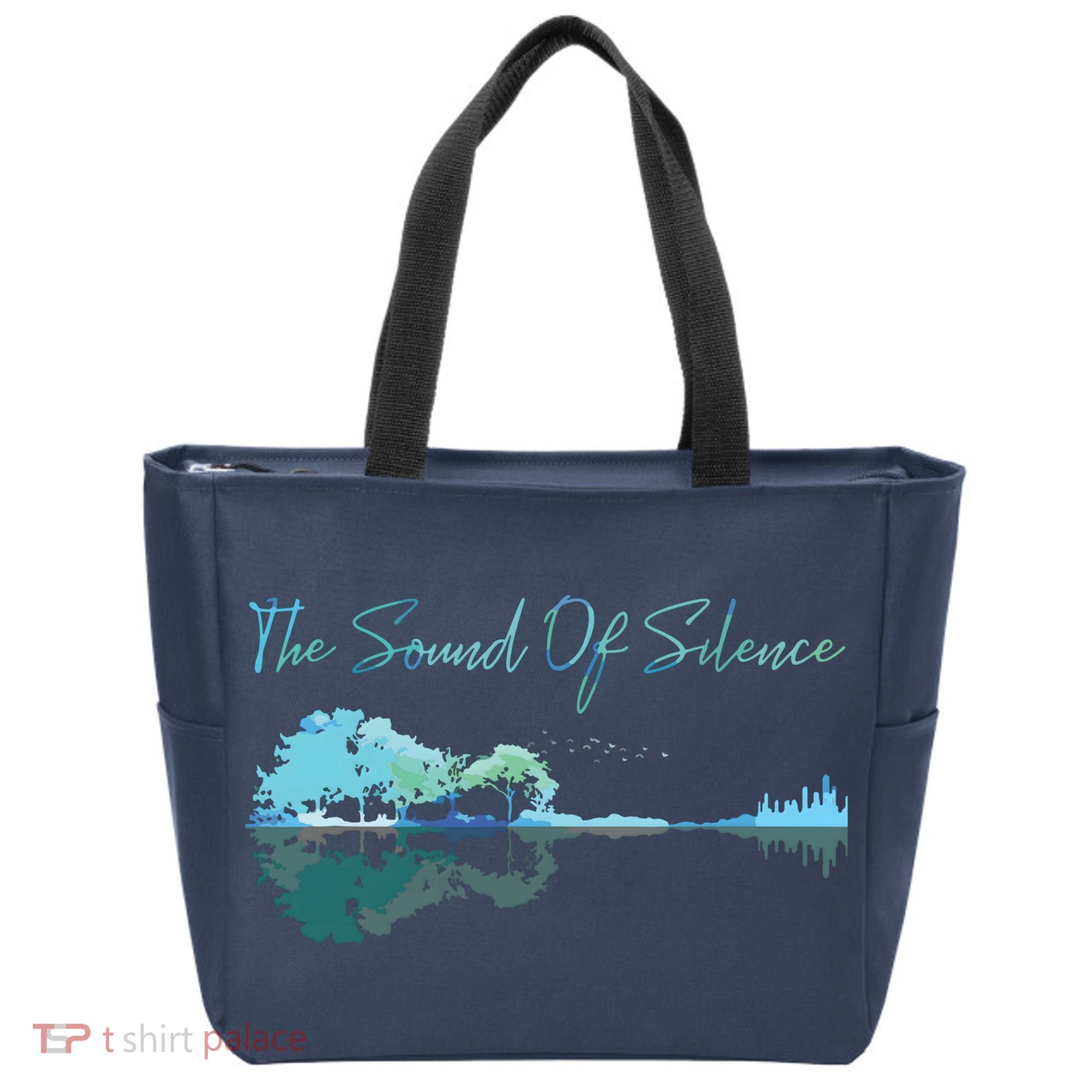 Guitar Artwork The Sound Of Silence Nature Guitar Mixed Tote Bag