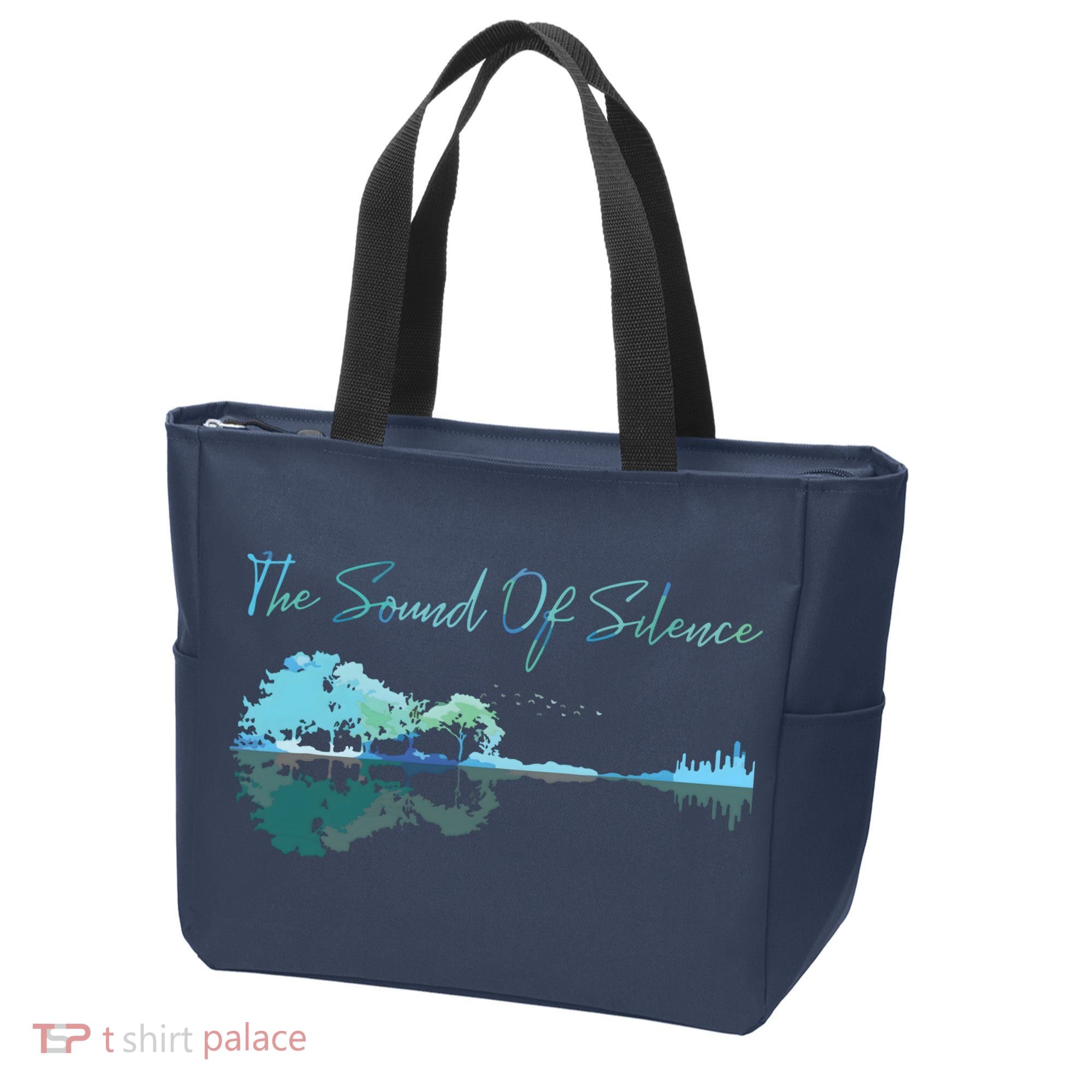 Guitar Artwork The Sound Of Silence Nature Guitar Mixed Tote Bag
