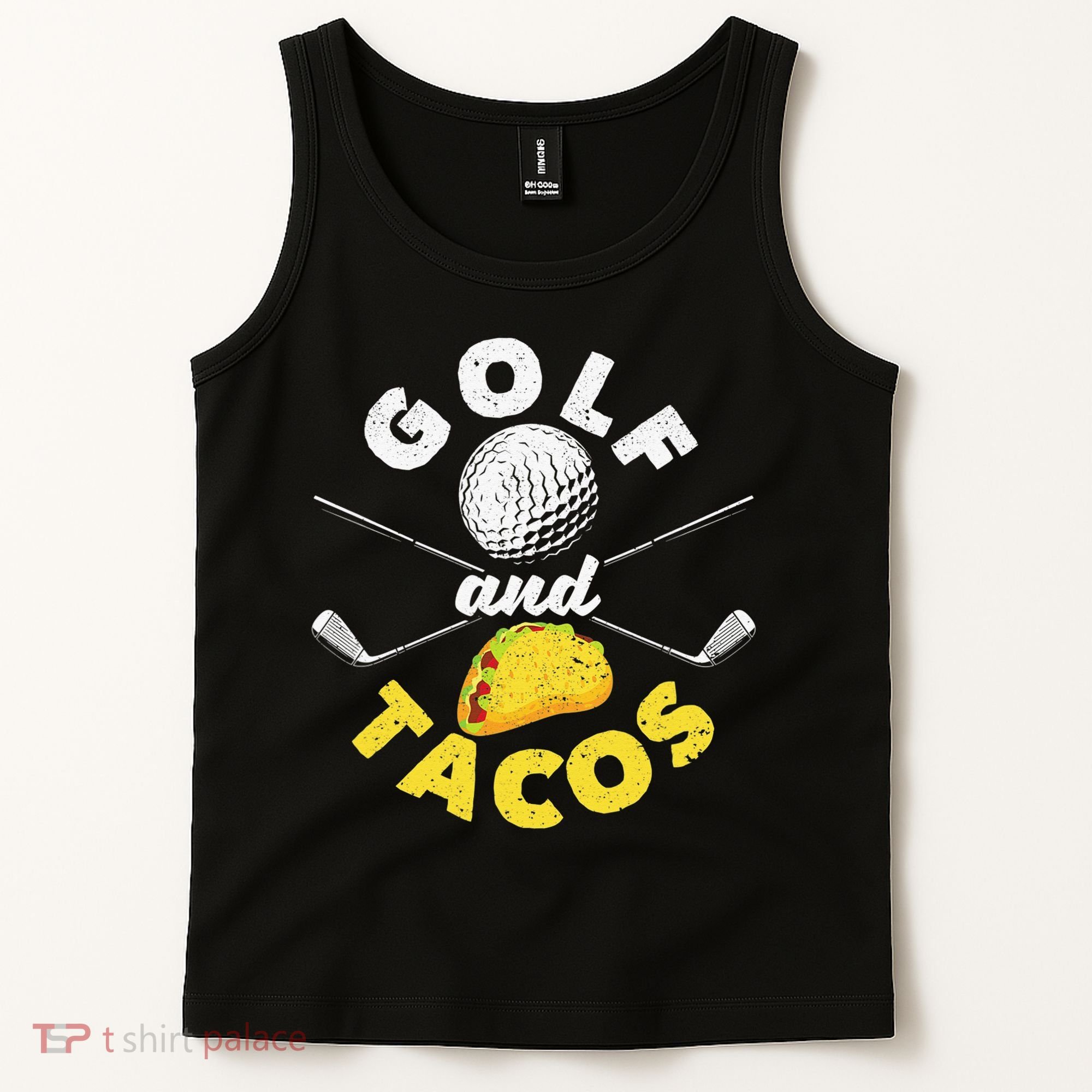 Golf And Tacos Funny Mexican Dish Favorite Sport Golfer Tank Top