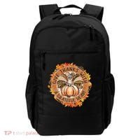 Give A Thanks With Grateful Heart Thanksgiving Thankful Turkey Backpack thumb 0